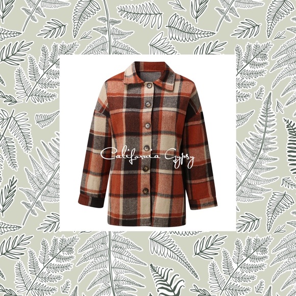 Buffalo Plaid Boyfriend Fit Jacket - Picture 5 of 10